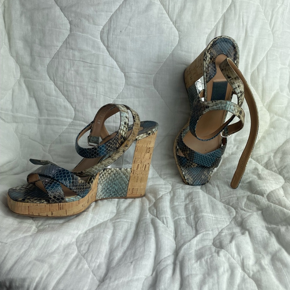 Ferragamo snake skin heels